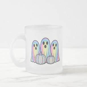 Süßes Geister-Trio Halloween-Kaffeetasse – Adorabl Mattglastasse