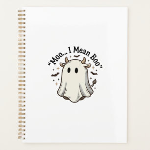 Süßes Geisterkuh Halloween-Muh-ich-meine-Buh-Shirt Planer