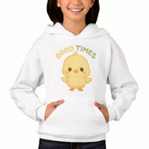 Süßes gelbes Küken Grafik Pullover Hoodie