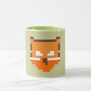 Süßes, gepixeltes Fuchsgesicht Case-Mate iPhone-Hü Tasse
