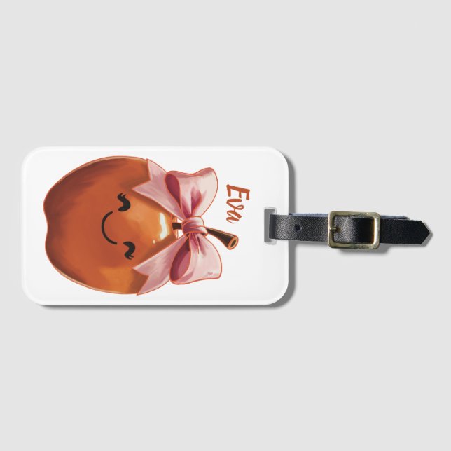 Süßes Geschenk Apfel Gepäckanhänger (Vorderseite (Horizontal))