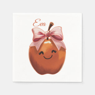 Süßes Geschenk Apfel Serviette