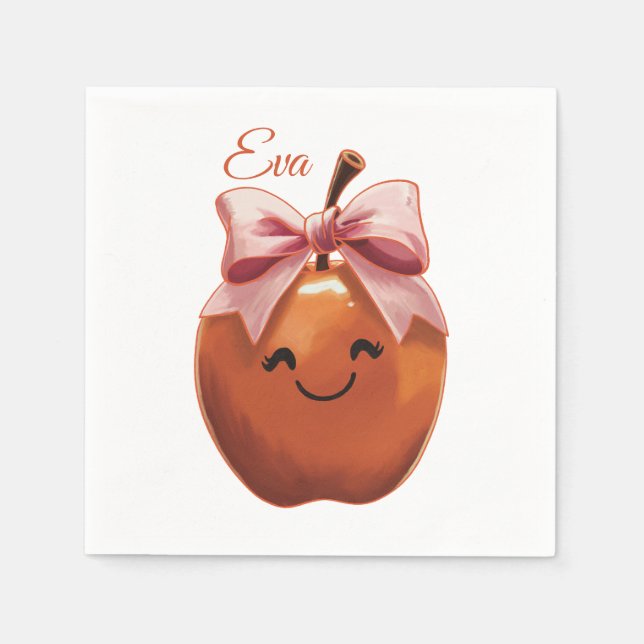 Süßes Geschenk Apfel Serviette (Vorderseite)