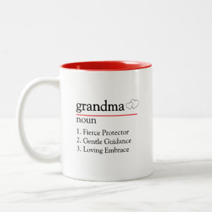 Süßes Geschenk für Oma Zweifarbige Tasse