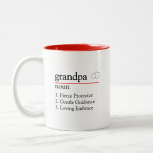 Süßes Geschenk für Opa Zweifarbige Tasse