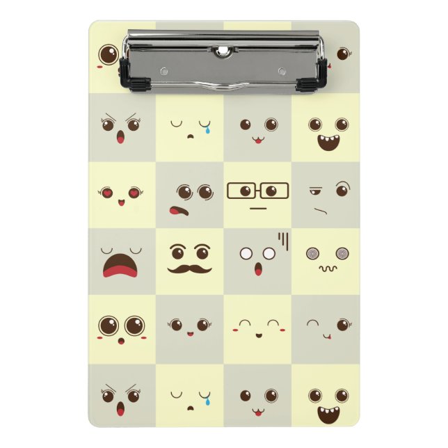 Süßes Gesicht Mini Klemmbrett (Vorderseite)