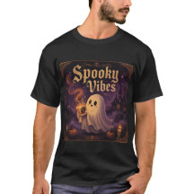 Süßes Gespenst mit Laterne Halloween T-Shirt.