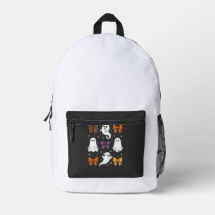 Süßes Gespenst mit Schleifen Halloween-Design_1 Bedruckter Rucksack