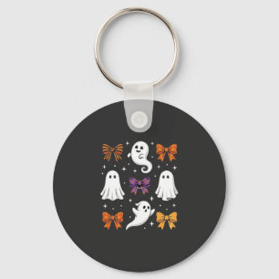 Süßes Gespenst mit Schleifen Halloween-Design_1 Schlüsselanhänger