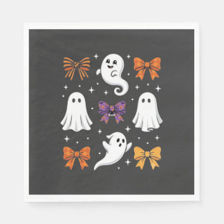 Süßes Gespenst mit Schleifen Halloween-Design_1 Serviette