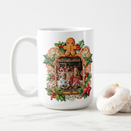 Süßes Gingerbrot Foto Kaffeetasse