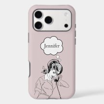 Süßes, girly Retro-iPhone/iPad-Case