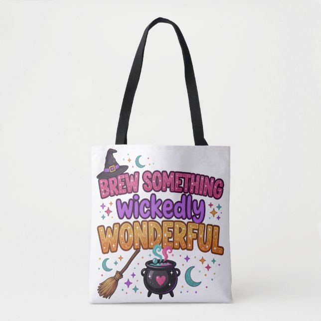 Süßes Glitter-Halloween-Design Tasche (Vorderseite)