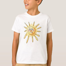 Süßes glückliches Sonnenshirt für Kinder T-Shirt