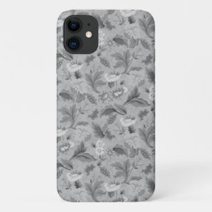 Süßes graues Blumenmuster Case-Mate iPhone Hülle