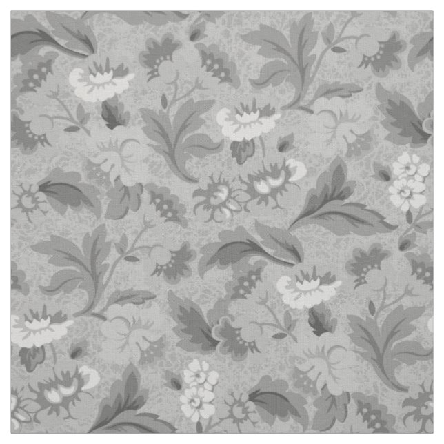Süßes graues Blumenmuster Stoff (Muster)