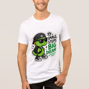 Süßes Grünes Monster Big Dream T-Shirt Tri-Blend Shirt