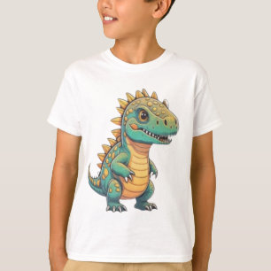 Süßes grünes T-Rex-Dinosaurier-Kinder-T-Shirt mit  T-Shirt