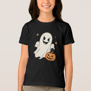 Süßes Gruseliges Gespenst Halloween T-Shirt Design Tri-Blend Shirt