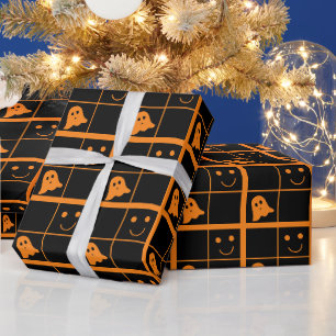 Süßes gruseliges Halloween-Geister-Muster-Geschenk Geschenkpapier