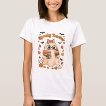 Süßes Gruseliges Lehrer Halloween-Shirt Geist Lehr