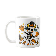 Süßes gruseliges Skelett-Ziegen-Klassik-Mug, 11 oz
