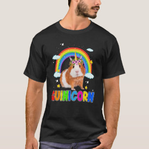 Süßes Guinicorn Meerschweinchen Regenbogen Einhorn T-Shirt