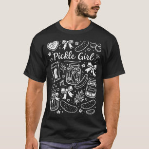 Süßes Gurken-Mädchen Lustiger Snack Foodie T-Shirt