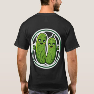 Süßes Gurken-Pärchen Lustiges Kawaii-Gurken-T-Shir T-Shirt