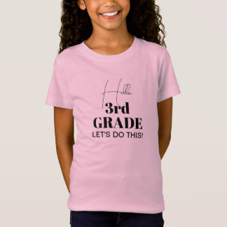 Süßes Hallo 3. Klasse Zurück zur Schule  T-Shirt