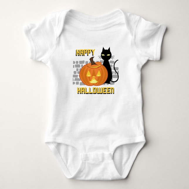 Süßes Halloween  Baby Strampler (Vorderseite)