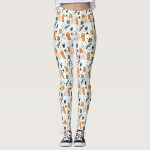 Süßes Halloween-Doodle-Kürbis-Spinne-Geist Leggings