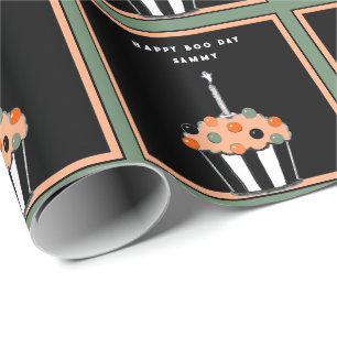 Süßes Halloween-Geburtstagsgeschenk Geschenkpapier
