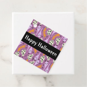 Süßes Halloween-Geist-Fledermaus-Schädel-Doodle-Mu Geschenkanhänger