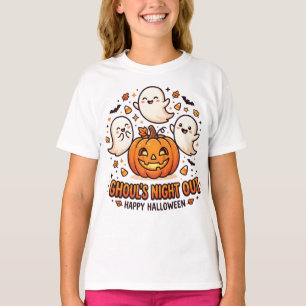 Süßes Halloween-Geist-Kürbis-T-Shirt T-Shirt