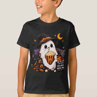 Süßes Halloween-Geister-Filmnacht-T-Shirt T-Shirt
