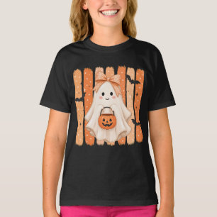 Süßes Halloween-Geister-Mädchen-T-Shirt T-Shirt