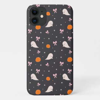 Süßes Halloween-Geister-Muster-Handyhülle | Schwar Case-Mate iPhone Hülle