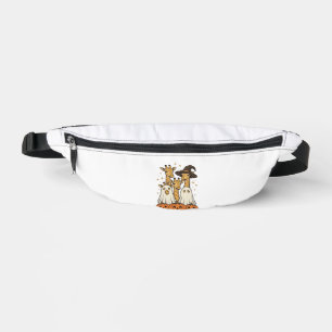 Süßes Halloween-Giraffen-Geister-Kürbis-Shirt-Desi Bauchtasche