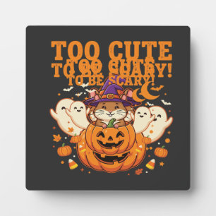 Süßes Halloween Hamster Kürbis Geist Design_1 Fotoplatte