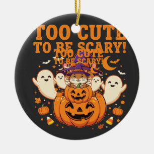 Süßes Halloween Hamster Kürbis Geist Design_1 Keramik Ornament
