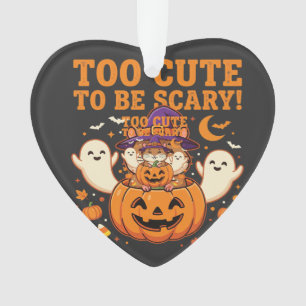 Süßes Halloween Hamster Kürbis Geist Design_1 Ornament