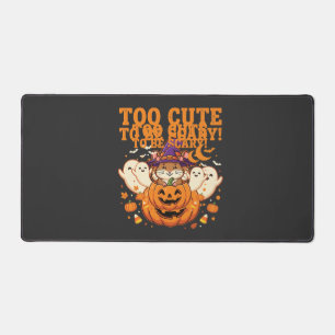 Süßes Halloween Hamster Kürbis Geist Design_1 Schreibtischunterlage