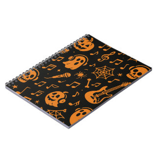 süßes Halloween-Musiknotizbuch Notizblock