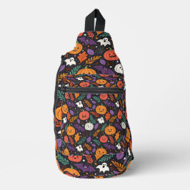 Süßes Halloween-Muster mit magischer Note Crossbody Bag