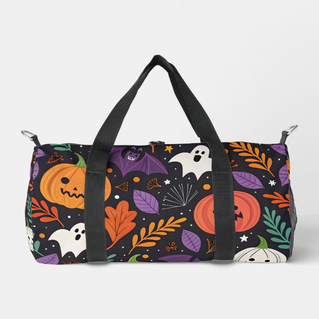 Süßes Halloween-Muster mit magischer Note Duffle Bag (Vorderseite)