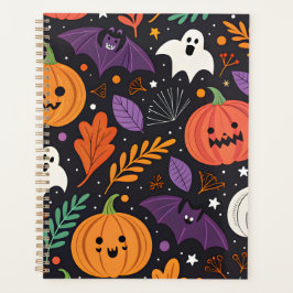 Süßes Halloween-Muster mit magischer Note Planer