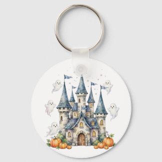 Süßes Halloween-Schloss-Geister-Kürbis-Kinder Schlüsselanhänger