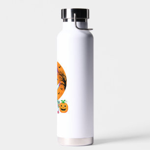 Süßes Halloween-Shirt Mädchen Frauen Witchy Einhor Trinkflasche