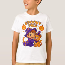 Süßes Halloween-T-Shirt für Kinder | Zauberjunge &